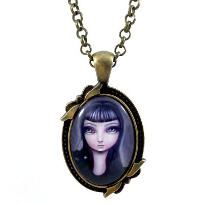 Jet Pendant Necklace